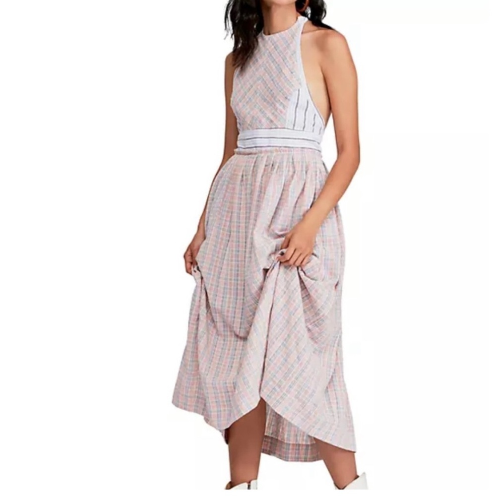 NWT Free People Color Theory Midi Dress